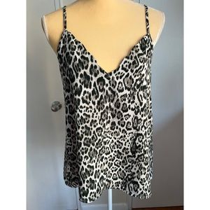 Animal print camisole.
